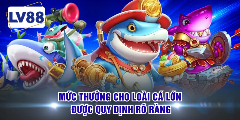 Mức thưởng cho loài cá lớn được quy định rõ ràng
